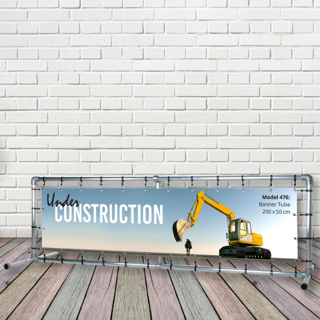 Freistehender Rahmen - für 200x50cm Banner